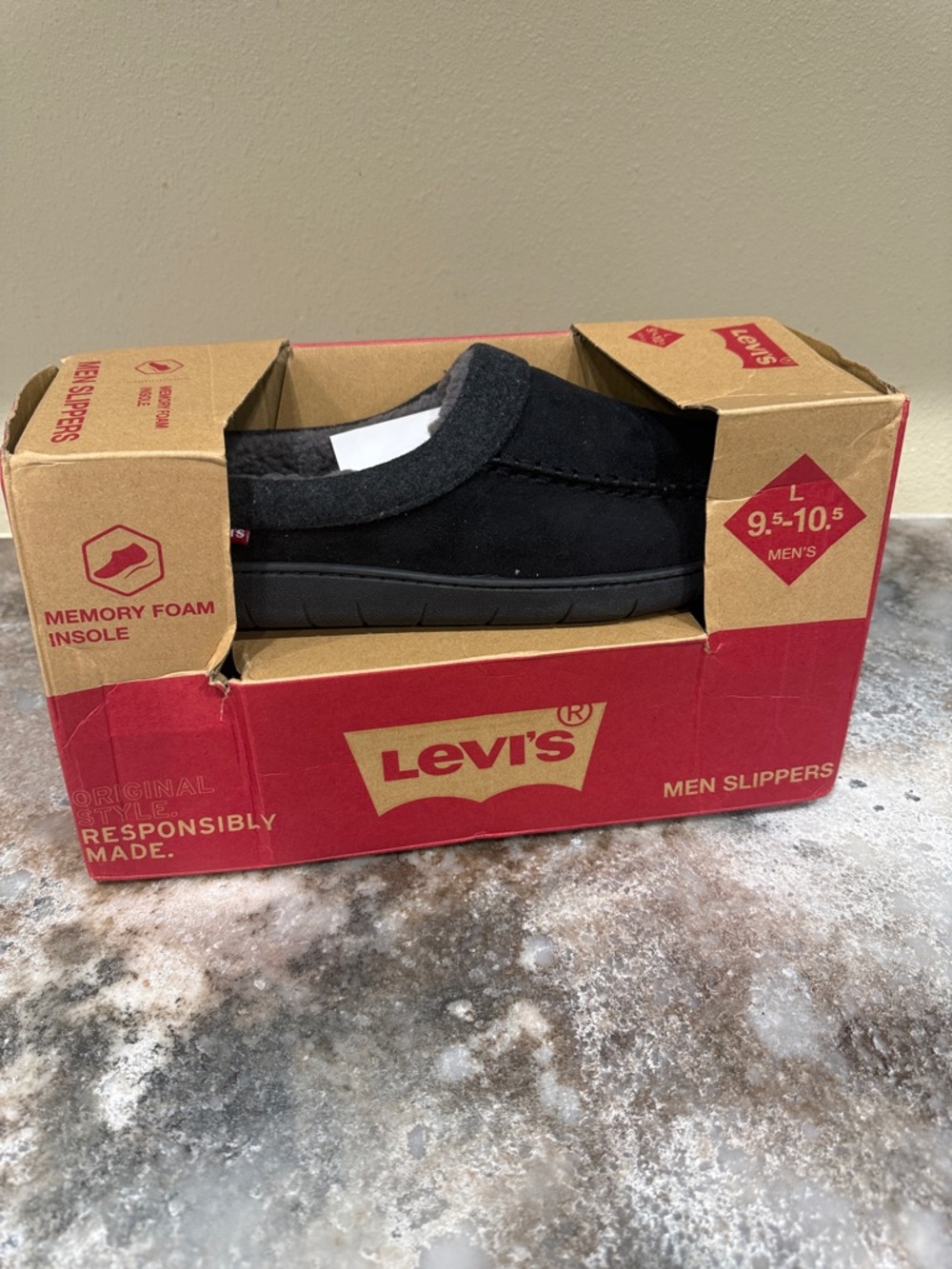 Levi's Black Men's Slip-On Loafers